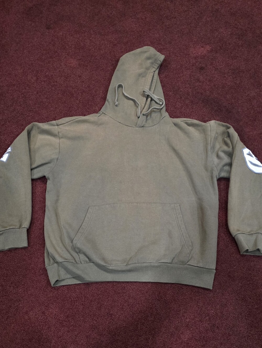 Forever 21 Men's Olive Green Crewneck Hoodie